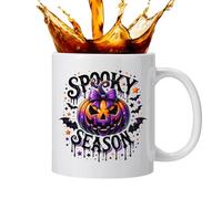 Tasse à café en céramique d'Halloween - 14,5 x 10,5 x 12,6 cm Tasse de Vacances Tasse à Eau résistante à la Chaleur pour café, lait, thé, boissons chaudes | Multifonction de style gothique pour la