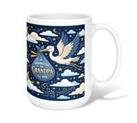 Tasse à café en céramique en forme de cigogne avec poignée, idéale pour l'amitié, la famille, les collègues, les enseignants, le personnel de la chérie, 425,2 g