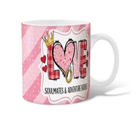 Tasse à café en céramique en forme de cœur, romantique et ludique, anneau royal, Saint-Valentin, pêche, tasse à boire avec poignée, cadeau pour amis, famille, amoureux, personnes âgées, collègues de