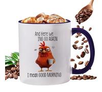 Tasse À Café En Céramique - Mug Angry Chick 330 ml Avec Poignée | Tasse À Boisson Nouveauté | Pour Boissons Froides Et Chaudes Lait Thé Bureau Cuisine Espace De Travail Salle D'Étude Maison