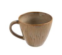 Tasse à café en céramique - tasse 340 ml avec grande poignée ergonomique, assiettes de cuisine | Coupe polyvalente pour cappuccino, soupe, lait, boisson chaude, accessoire de table élégant pour la