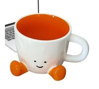 Tasse à café en céramique, tasse à lait avec pieds, tasse amusante pour café et thé, pour femmes et hommes pour Noël et anniversaire, comme accessoire de photographie cool et décoration de la maison