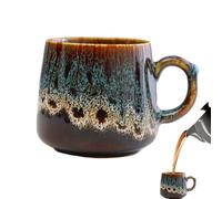 Tasse À Café En Céramique - Tasse De Grande Capacité Cuite Au Four, Poignée Incluse | Nouveaux Verres À Glaçage Fluide, Ensemble De Tasses À Café Pour Couple, Idéal Pour Les Boissons Chaudes, Usage Do