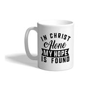 Tasse à cafe En Christ seul trouve mon espoir & Tasse à café | Saint-Valentin Lot de 2-330ml Élégant Tasses Léger Tasses à cafe Femme CollèGue