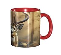 Tasse à café en porcelaine de 325 ml avec poignée, tasse à café pour le bureau et la maison, tasse à café pour café, thé et lait, tasse à thé en céramique colorée à l'intérieur pour hommes et femmes