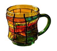 Tasse à café en verre 3D en forme de livre de chapitre, tasse à café en forme de livre peint avec design empilable, tasse à café de lecture artistique avec poignée pour lecteurs, rat de bibliothèque