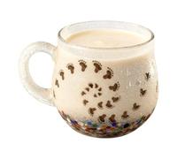 Tasse à café en verre soufflé à la main | Tasse de petit-déjeuner côtière - Pour étude, salle à manger, bureau, cuisine, restaurant, hôtel, enseignants, étudiants, artistes, collectionneurs