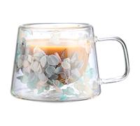 Tasse à café en verre transparent - Tasse à café en verre à double paroi, pudding de vue - Verre à fleurs isolé s - Tasse à prosso - Tasse à café à fleurs isolée, - Coupe express 250