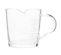 Tasse à Café en Verre Transparente avec Échelle, Petit Pot Lait | Latte Art et Coffee Bar, Légère, Facile à Ranger, Double Bec, Usage Pratique