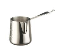 Tasse à café épaissie Pichet à mousse de lait en acier inoxydable Tasse à lait de café avec long pour maisons Cuisine Bureau Chocolat Beurre Pot à fondre