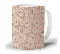 Tasse à café et à thé baroque de 12 oz - Tasses à café en céramique pour le bureau à domicile Tasses à café en céramique pour femmes et hommes, passent au micro-ondes et au lave-vaisselle, art vinta