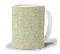 Tasse à café et à thé baroque de 12 oz - Tasses à café en céramique pour le bureau à domicile Tasses à café en céramique pour femmes et hommes, passent au micro-ondes et au lave-vaisselle, art vinta