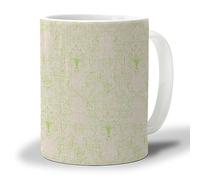 Tasse à café et à thé de style baroque de 12 oz - Tasses à café en céramique pour le bureau à domicile Tasses à café en céramique pour femmes et hommes, passent au micro-ondes et au lave-vaisselle,