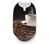 Tasse à café et grains de café Chemise pour chien Séchage rapide Respirant T-shirt doux extensible sans manches Gilet pour chien XL
