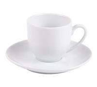 Tasse à café et sa soucoupe 10 cl Alaska (lot de 2) - Table Passion - Blanc - Porcelaine G