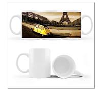 Tasse à café et thé avec photo Citroen 2cv canard jaune n° H1089Z_Cup