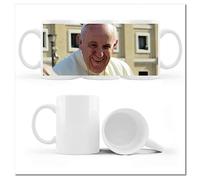 Tasse à café et thé avec photo Portrait du pape François N° H4859Z_Cup