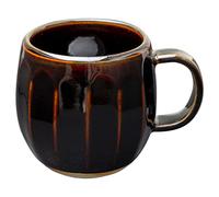 Tasse à Café et Thé en Céramique Couleur Marron Chocolat Fabriquée au Japon, Accessoire Tasse en Céramique avec Poignet Pour Boisson Chaude et Froide, Ensemble avec Porte Filtre Asayu Japan