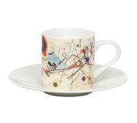 Tasse à café expresso et soucoupe Könitz, Kandinsky (Composition VIII)