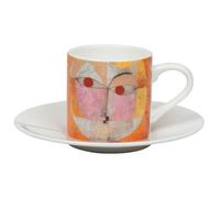 Tasse à café expresso et soucoupe Könitz, Paul Klee (Senecio Baldgreis)