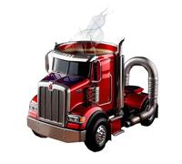 Tasse à café fabriquée à la main en forme de camion de 325 ml, tasse à café en forme de semi-remorque avec doublure isotherme, tasse à café fantaisie cadeau pour les conducteurs de camion et les