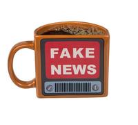Tasse à café Faïence Tasse Fake News env. : 15 x 10 cm