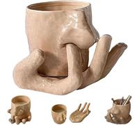 Tasse à café fantaisie en céramique, tasse à nez créative et porte-bague, tasses faites à la main pour hommes, femmes, adultes, décoration d'intérieur, idée cadeau unique éléphant pour bureau