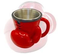 Tasse à café fantaisie en résine en forme de gant de boxe en forme de gant de sport 3D rouge pour la maison, la cuisine, le bureau, la salle de sport, la décoration de bureau pour boxeur, petit ami
