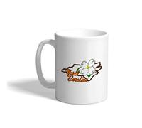 Tasse à cafe Fleur unie de l'État de Caroline du Nord Tasse A Cafe Filles | Lot de 2-330ml Rillant Tasses Humour Tasses à cafe Beau Pere Entreprise