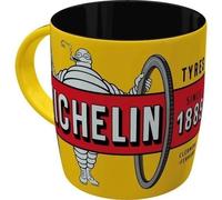Tasse à café - GOOD YEAR - Michelin Pneus et Bibendum - Jaune - 340 ml - Céramique vintage