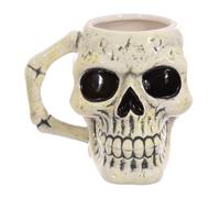 Tasse à Café Gothic Crâne 3D Pukator Blanche En Boîte Neuf 10 cm