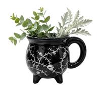 Tasse à café Halloween avec poignée ergonomique pour lait, bière, eau | Mug sorcière de vacances d'Halloween pour pique-nique, pêche, vacances en plein air, feu de camp, randonnée, jeu d'aventure