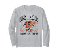 Tasse à café Happy Coffee Thumbs Up Retro Morning Vibes Manche Longue