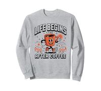 Tasse à café Happy Coffee Thumbs Up Retro Morning Vibes Sweatshirt