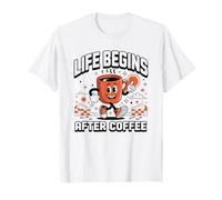 Tasse à café Happy Coffee Thumbs Up Retro Morning Vibes T-Shirt