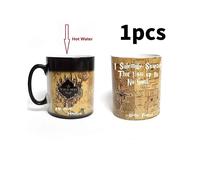 Tasse à café Harry Potter couleur changeante sensible à la chaleur motif carte cadeau anniversaire