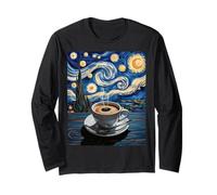 Tasse à café Humoristique Nuit étoilée Latte Art Cup Barista Femmes Hommes Manche Longue