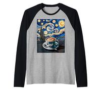 Tasse à café Humoristique Nuit étoilée Latte Art Cup Barista Femmes Hommes Manche Raglan