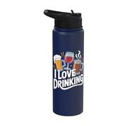 Tasse à café « I Love Drinking Beer Wine » Stainless Steel Insulated Water Bottle