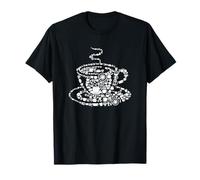 Tasse à café infusé à la Vapeur Java Image Mosaïque Tasse Soucoupe Pot T-Shirt