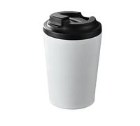 Tasse à café isolée - Acier inoxydable, ta sse à café de voyage, 380 ml avec couvercle hermétique, bouteille de voyage pour boissons chaudes/glacées, anti-déversement | Tasse isolée à çafé pour la pla