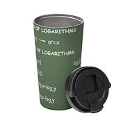 Tasse À Café Isolée Tableau Noir Vert Vectoriel Tasse De Voiture À Double Paroi Avec Couvercle Mug De Voyage En Inox, Pour Boissons Chaudes Et Froides, Café, Thé, 17Oz