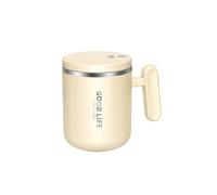 Tasse à Café Isotherme en Acier Inoxydable 400 Ml avec Agitateur Automatique, Rechargeable et Électrique, avec Couvercle, Comme Illustré
