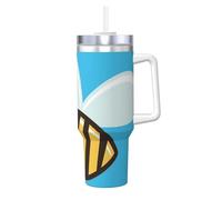 Tasse à café isotherme en acier inoxydable avec motif abeille de dessin animé 1,2 l