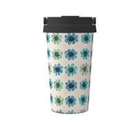 Tasse à café isotherme en acier inoxydable avec nœud en ruban vert d'eau chaude et froide