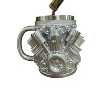 Tasse à café isotherme - Tasse de voyage en forme de moteur pour café, tasse vintage de grande capacité avec design à double paroi, porte-boisson pour bière, eau, thé, chocolat chaud, cocktails