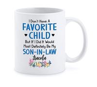 Tasse À Café Je n'ai Pas d'enfant Préféré Mug À Café Personnalisé Mugs Anti Taches Mug pour Maman Souvenir Cadeaux Réconfortants 330Ml