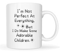 Tasse à cafe Je ne suis pas parfaite en tout, mais je le fais. Tasse à | café Fans 2 PièCes Réutilisable Tazza Magica Humour Tazzine Caffe Evjf Souvenir