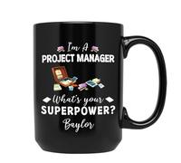 Tasse À Café Je suis Chef De Projet Tasse en Céramique Vintage Tasses À Thé Humoristique Tasses en Porcelaine pour Papa Cadeaux Bureau Cadeauxs 330 ML