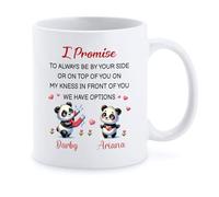 Tasse À Café Je Te Promets D'Être Toujours À Tes Côtés. Tasse À Thé Personnalisé Céramique Mug Qualité Mugs pour Souvenir Maman Meilleures Amies 330Ml